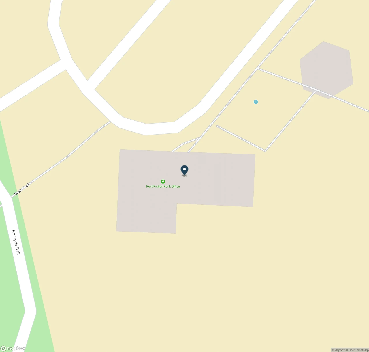 Map showing the location of Cape Fear Kite Festival