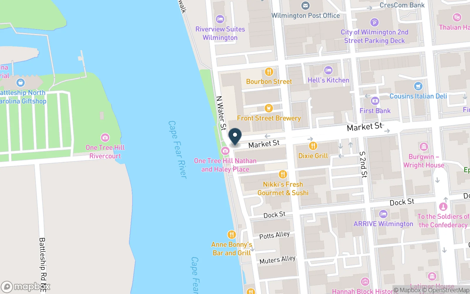 Map showing the location of Floriana