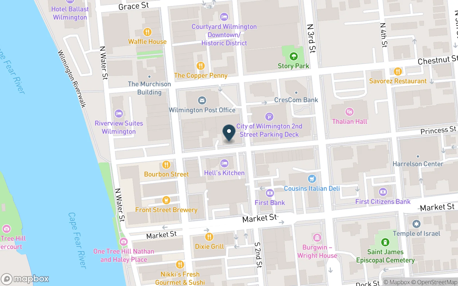 Map showing the location of manna
