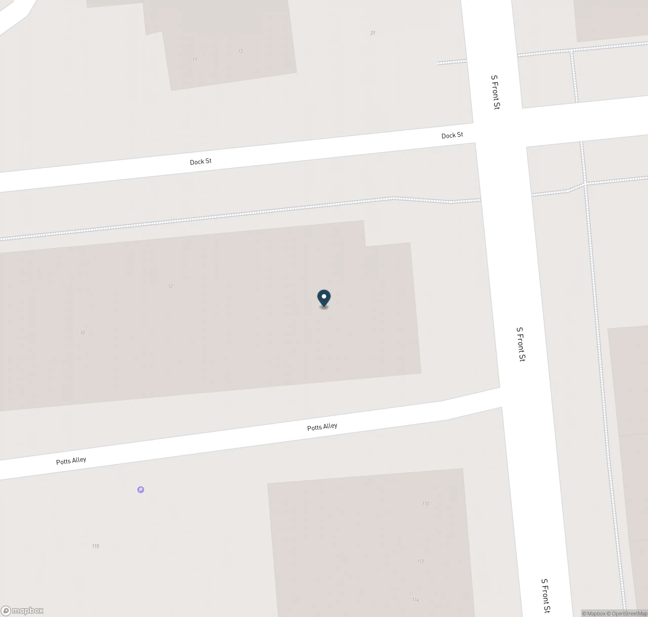 Map showing the location of The Reel Cafe