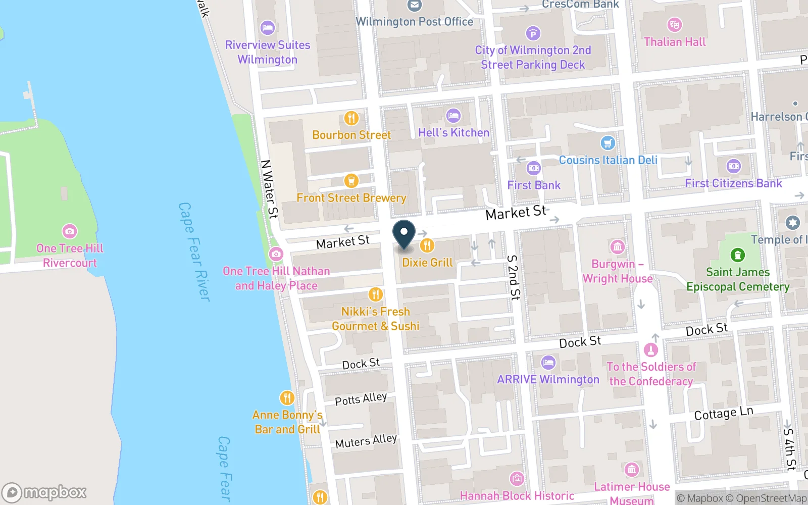 Map showing the location of Seabird